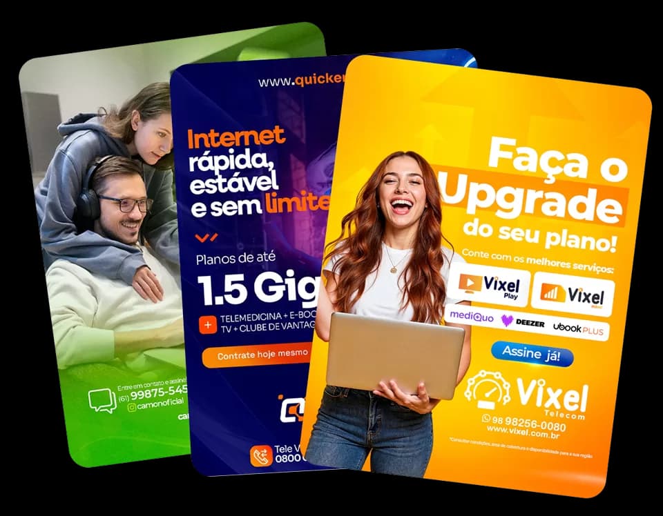 Exemplos de campanhas no captive portal